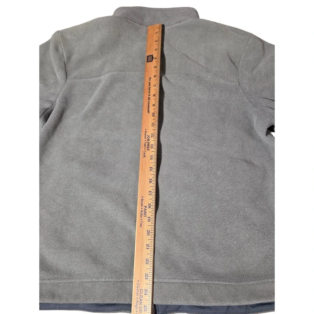 The North Face Mens Large L Full Zip Fleece Jacket Gray Outdoor Hiking Trail‎ B5